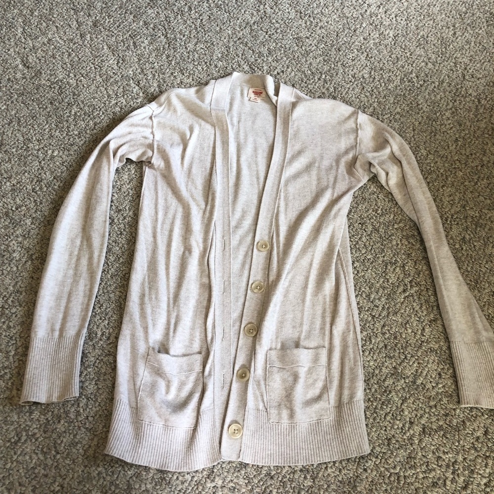 Mission Supply Co. cream colored cardigan